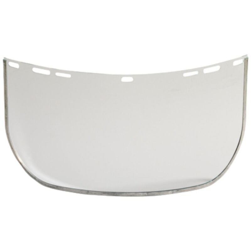 Lot de 10 - Visière Ecran de protection polycarbonate bord métal L40xH20