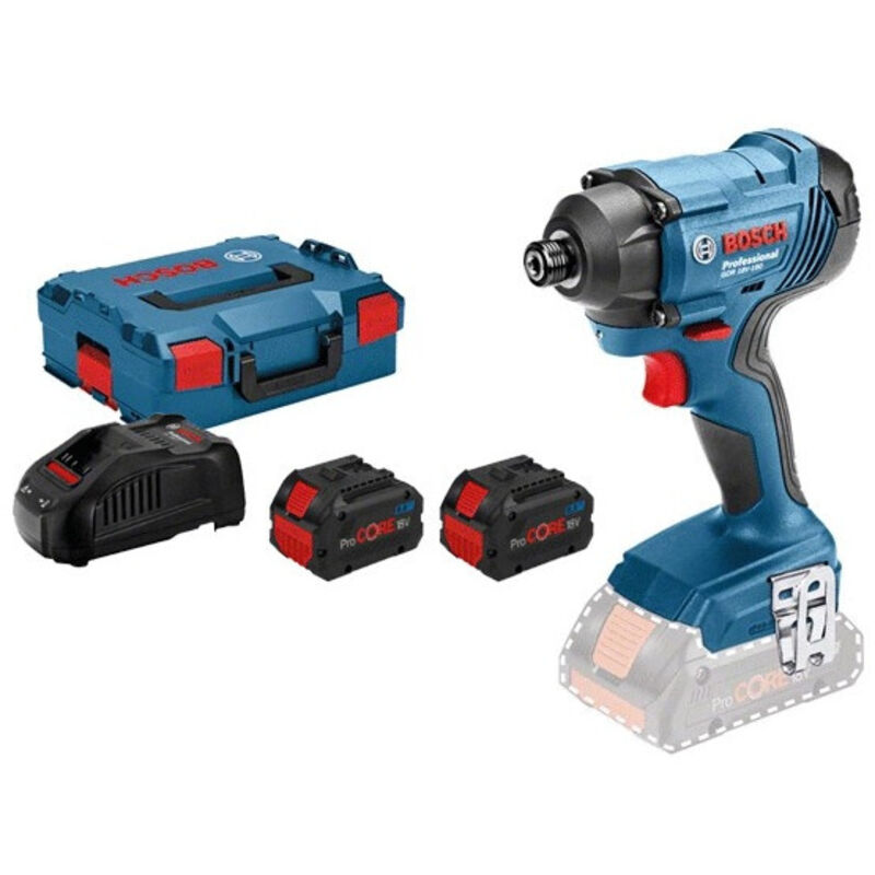 Visseuse à chocs 18V gdr 18V-160 + 2 batteries Procore 8Ah + chargeur + coffret l-boxx Bosch