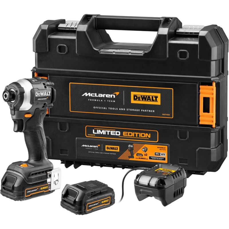 Dewalt - Clé à choc sans fil DCF85ME2GT,1/4', McLaren Edition 2x 1,7Ah Powerstack