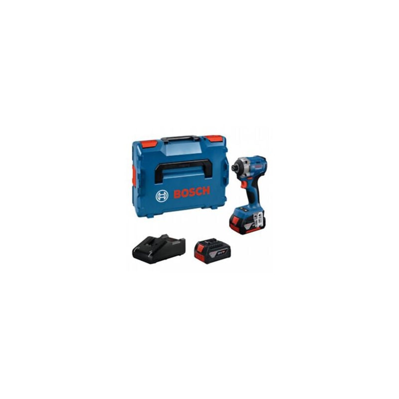 18V System de tournevis sans fil à percussion gdr 18V-215 (incl. 2 batteries gba 18V 4.0Ah, chargeur gal 18V-40, l-boxx) - Bosch Professional