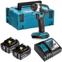 Visseuse à chocs MAKITA 18V 3.0Ah - 2 Batteries, chargeur, coffret - DTD153RFJ