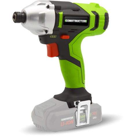 Visseuse à chocs sans fil 20V – Couple 140Nm – Vitesse 0-2400 tr/min – Mandrin 1/4'' HEX – Poignée soft grip – Constructor