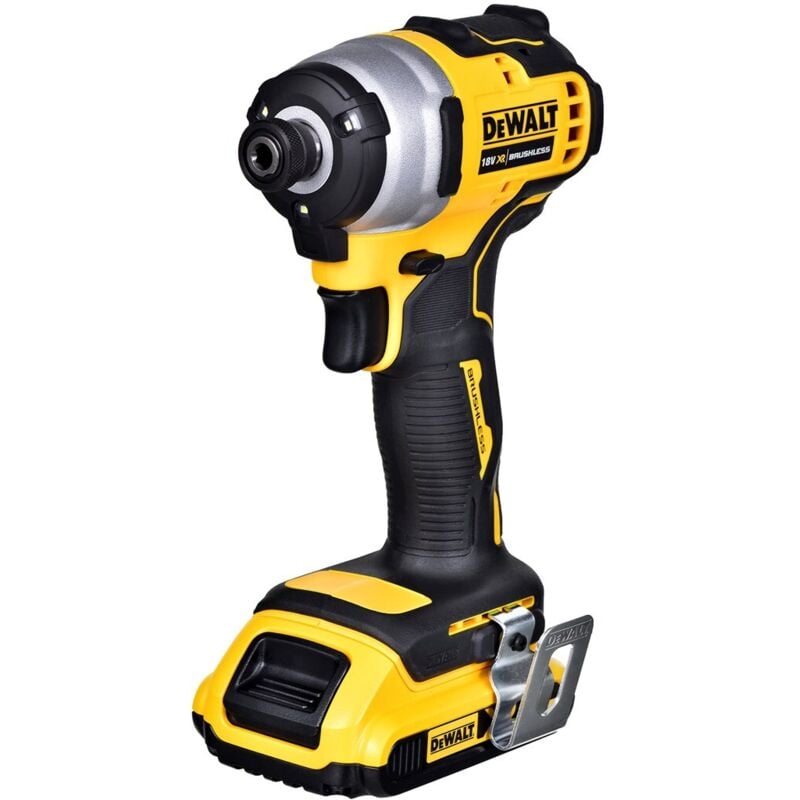 Dewalt - DCF809D2T Clé à chocs sans fil 18V 2Ah - 1/4 - Brushless (sans charbon) avec coffret tstak