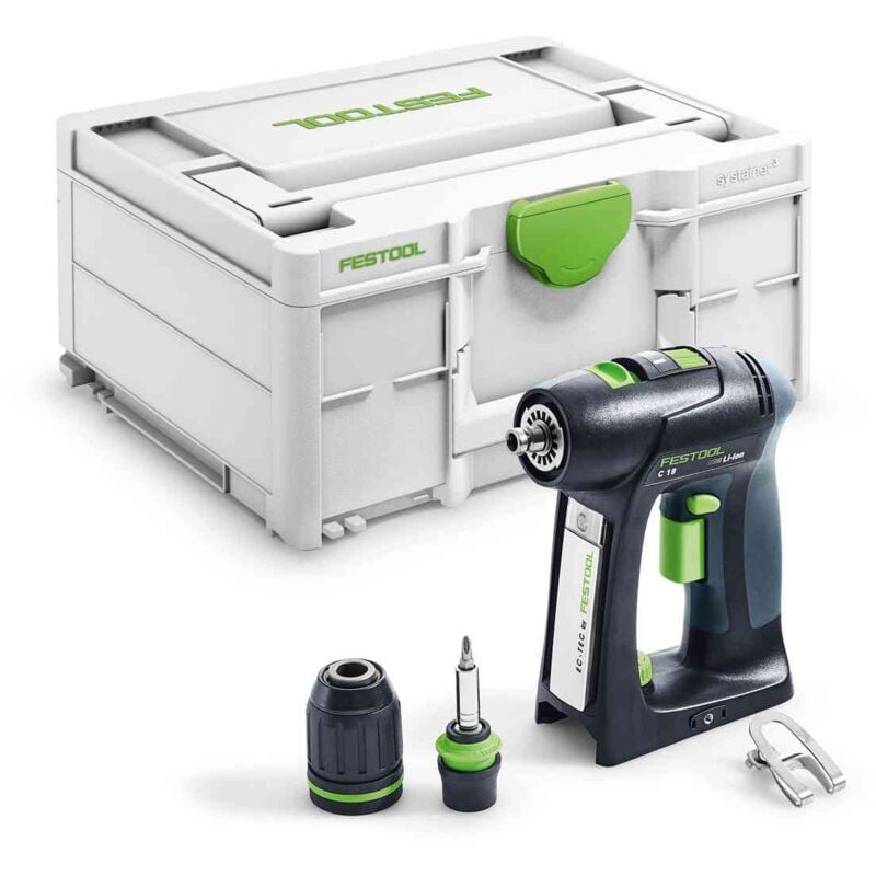 Perceuse-Visseuse c 18-BASIC Festool Sans batterie ni chargeur - Systainer - 576434