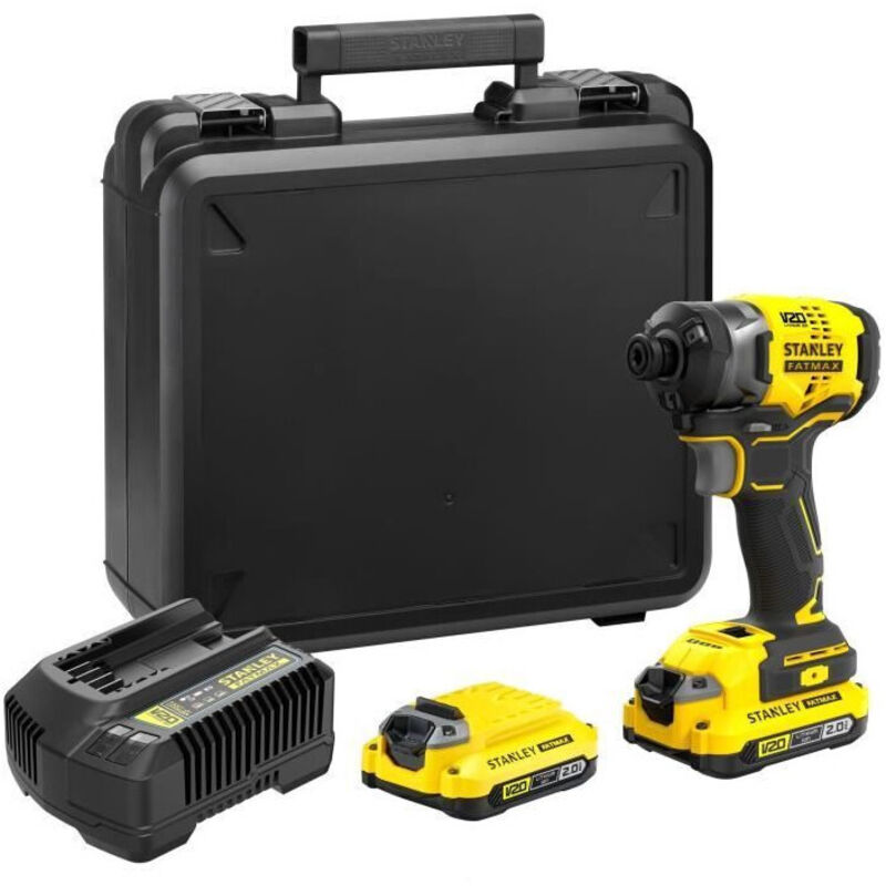 Visseuse À Impacts Stanley SFMCF820D2K-QW – 18V, 190 Nm, Brushless, 2 Batteries 2Ah