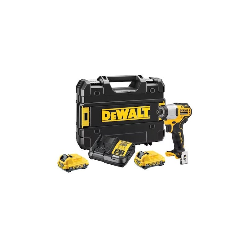 Dewalt - Visseuse à Chocs xr 12V 2Ah Li-Ion Brushless DCF801D2-QW