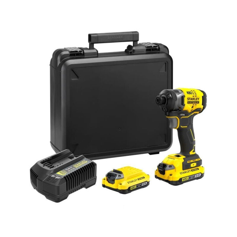 Visseuse a impacts Stanley fatmax V20 - SFMCF820D2K-QW - 190 Nm Brushless - Lithium 18V - 2 Batteries 2Ah