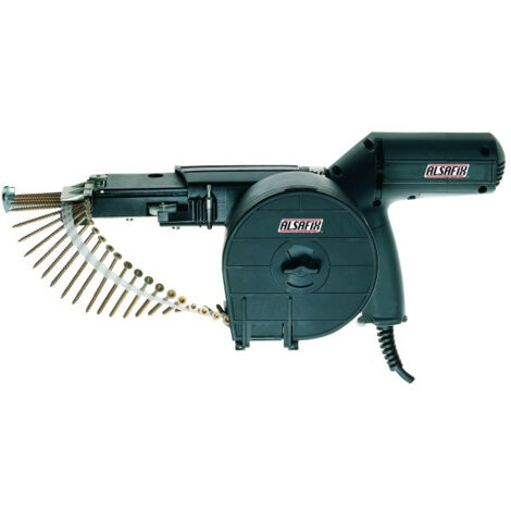 Alsafix – Visseuse à plaque de plâtre 750W – Chargeur inclus – Vissage rapide en série pour vis en rouleaux 40 à 80mm – Compatible bois galva et auto-foreuse