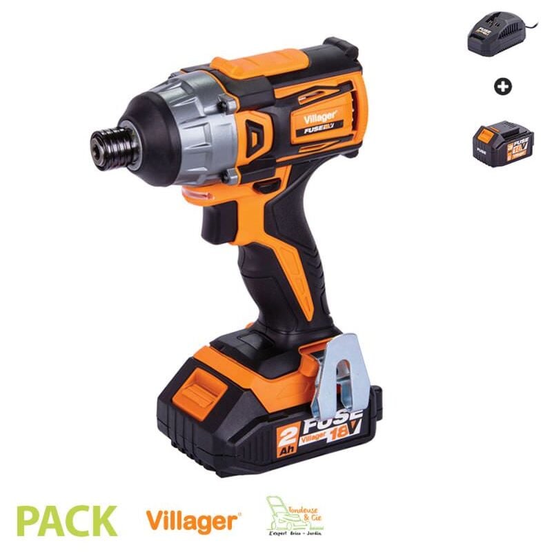Villager - Visseuse à choc sans fil 18V 180Nm avec batterie et chargeur Fuse vln 5420