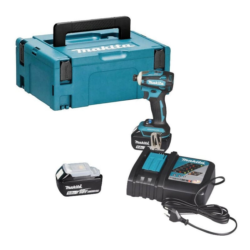 Visseuse à chocs 18V lxt 180Nm (2x5,0 Ah) en makpac Makita DTD172RTJ