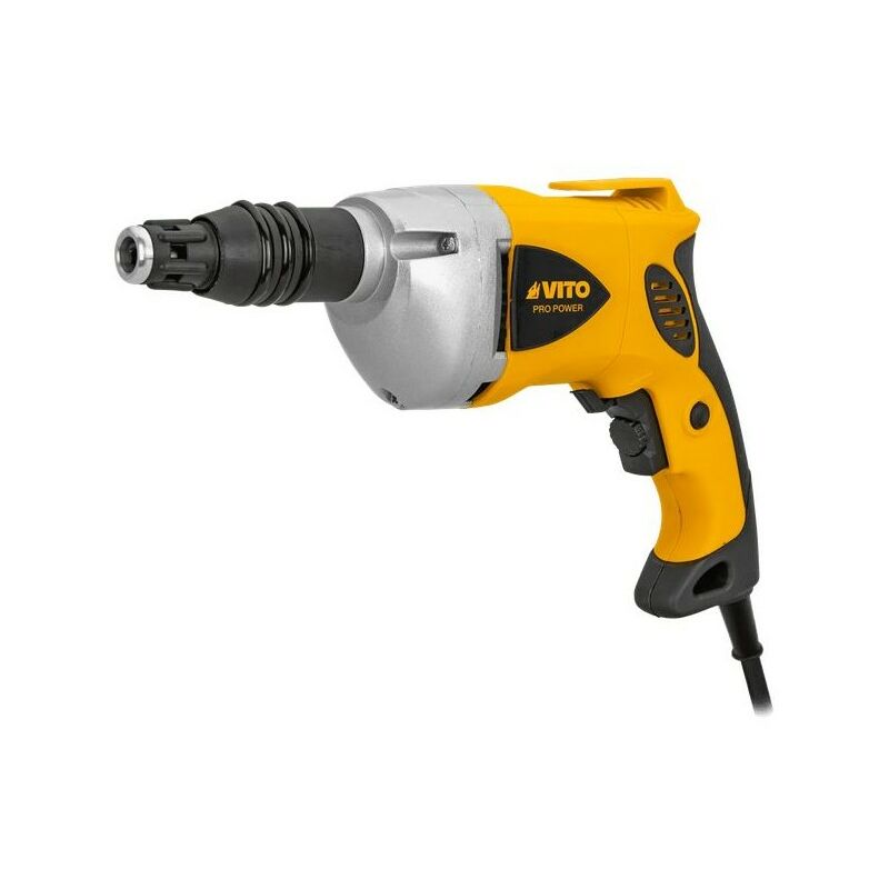 Visseuse pour plaque de platre 600W Sens de rotation réversible Vitesse variable Vis jusqu'à 6 mm Vito