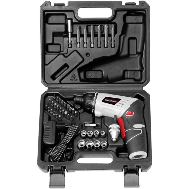 Dino Kraftpaket - Visseuse sans fil Multiplex 41-tlg 130226 3.6 v 1300 mAh Li-Ion + accessoires