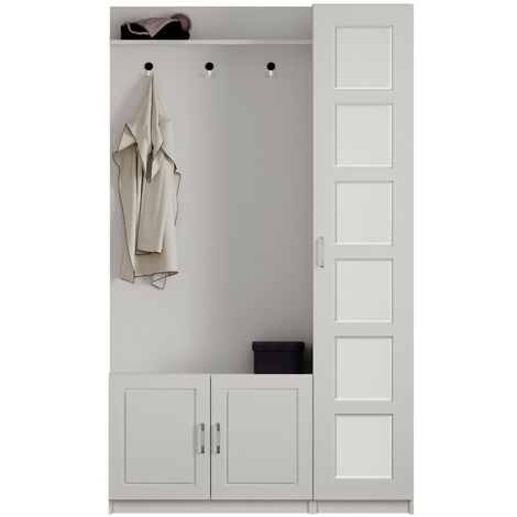 EVUHOME VISTA Mirrored White Hallway Unit