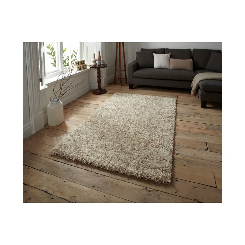 Think Rugs - Vista - Plain 4803 Cream 120cm x 170cm Rectangle - Ivory