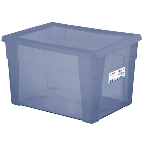 Visual box XL high scatola multiuso blu navy Stefanplast
