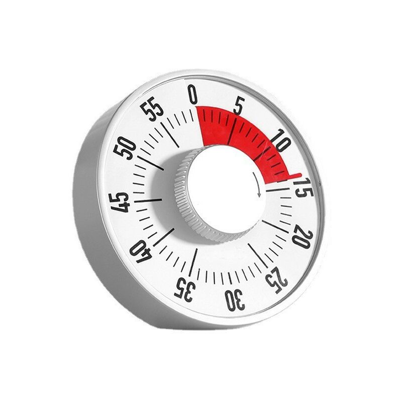 Visualisation de la minuterie mécanique grande aspiration magnétique circulaire, réveil de rappel de temps peut se tenir debout