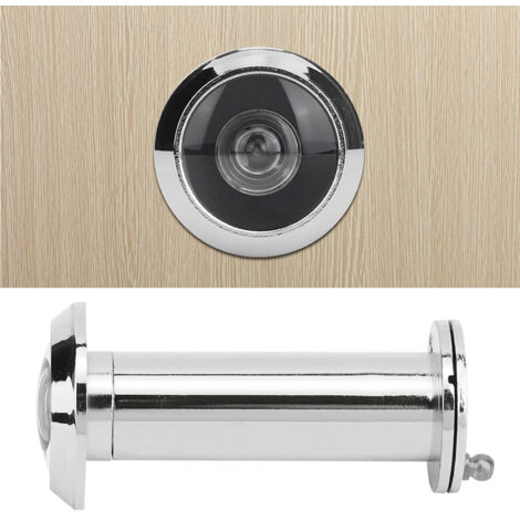 [Visuel de porte sécurisé] [Anti-intrusion] [220 degrés] avec couverture opaque pour une vision complète et une protection optimale des habitations - Fabrication en alliage, adaptable aux portes de 55
