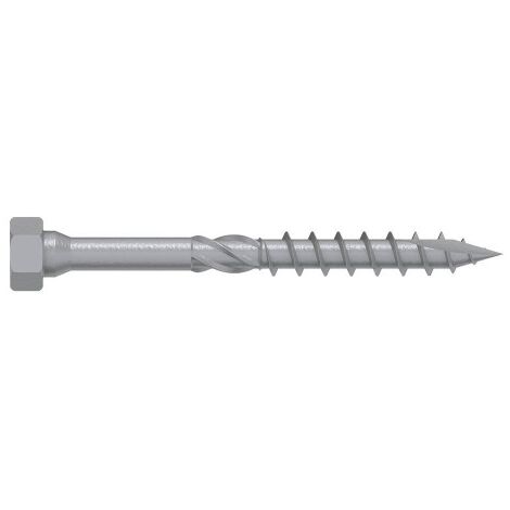 Visverbinder aus Stahl auf Holz - Sechskantkopf - Spaltfeste Spitze - Torx 10,0x80 mm - T40 - 50 Stück in der Box