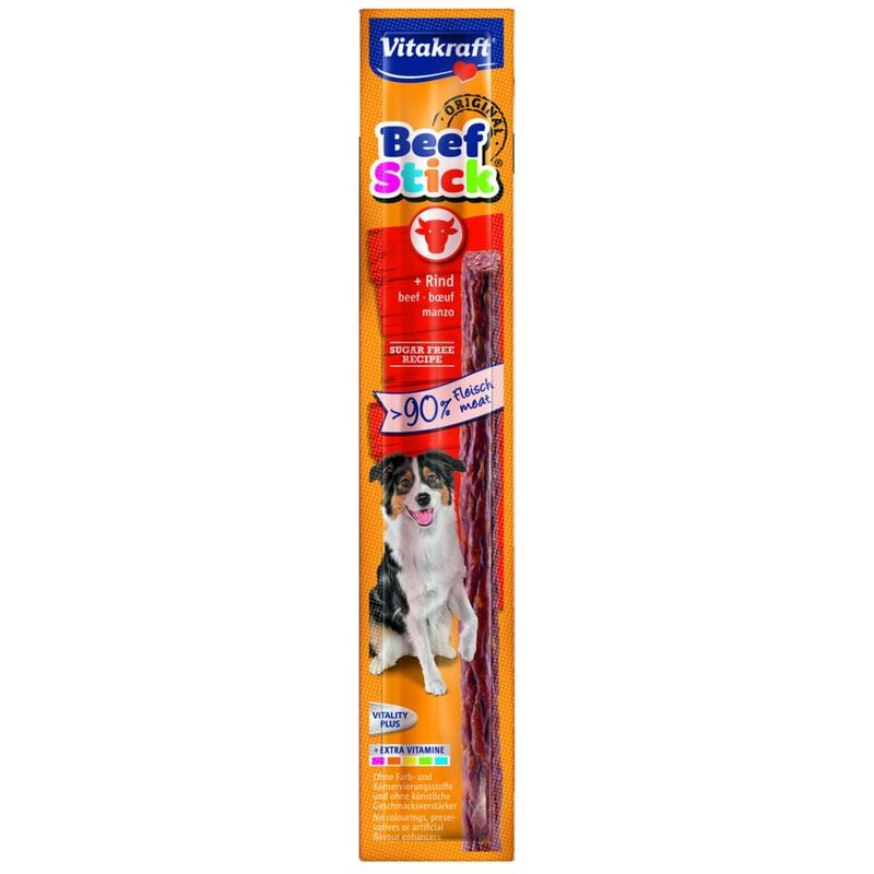 Vitakraft - Beef Stick Original Au Boeuf - Friandise pour chiens - 50 x 12g