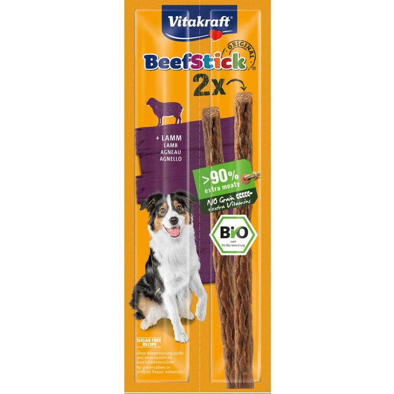

Vitakraft Bio Beef Stick Cordero 2 piezas