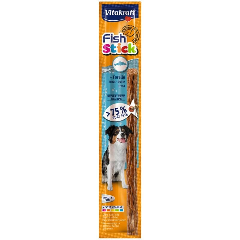 Vitakraft - Fish Stick Original Truite - Friandise pour chiens - 50 x 12g