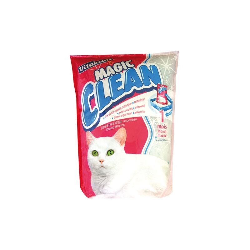 Litière chat magic clean 4 semaines 4.2 litres Vitakraft