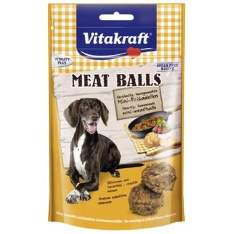 Vitakraft Meat Balls für Hunde 80g - Leckerlis mit Schwein und Rind