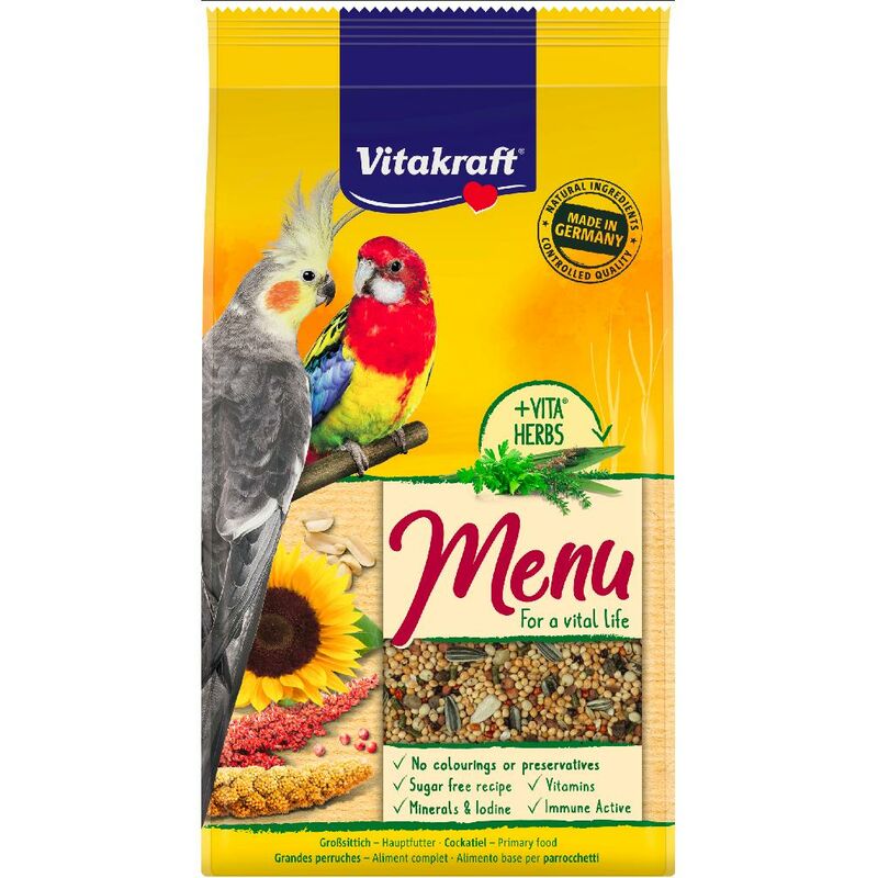 

Menú Premium Cotorras sin azúcar 1 Kg - Vitakraft
