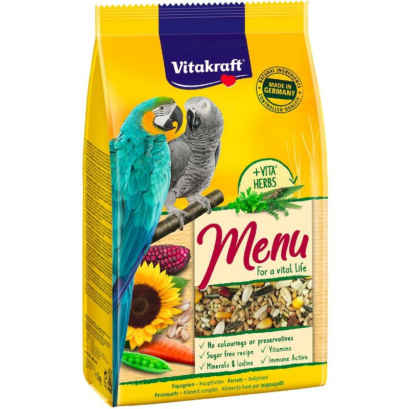 

Menú Premium Loros 1 Kg. - Vitakraft