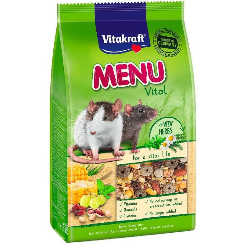 

Menu Premium Vital Ratas 1kg - Vitakraft