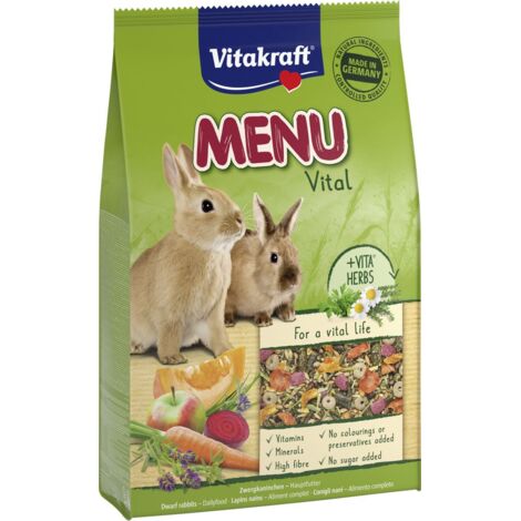 Vitakraft Premium Menü Vital für Zwergkaninchen - 5kg