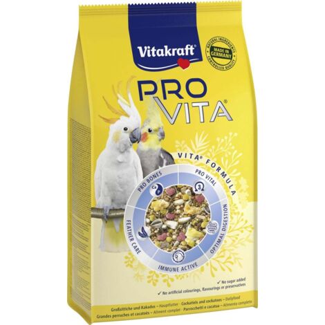 Vitakraft Pro Vita, Großsittisch und Kakadu Futter - 750g