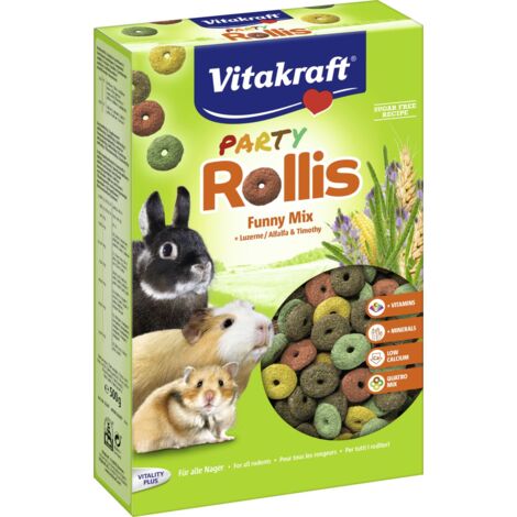 Vitakraft Rollis Party 500 g Futtertrog & Kleintierfutter