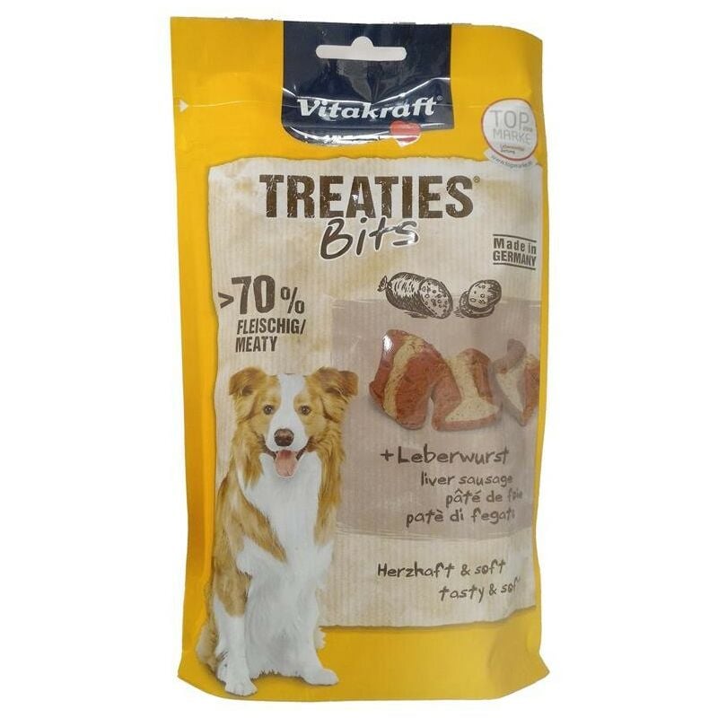 Traties bits pate di fegato snack per cani 120 gr