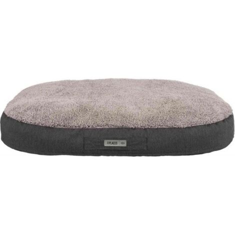 Vital coussin bendson, ovale 120 × 85 cm, gris foncé/gris clair