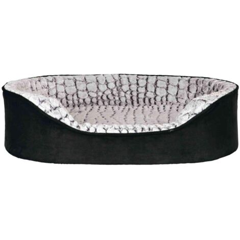 Vital lit lino, ovale 83 × 67 cm, noir/gris