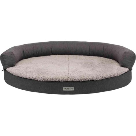 Vital sofa bendson, ovale 75 × 60 cm, gris foncé/gris clair