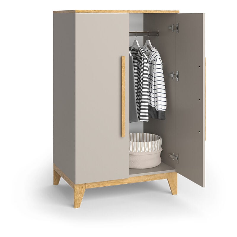 Armoire pour enfants Malia, Chêne cachemire, 70x120cm Vitalispa