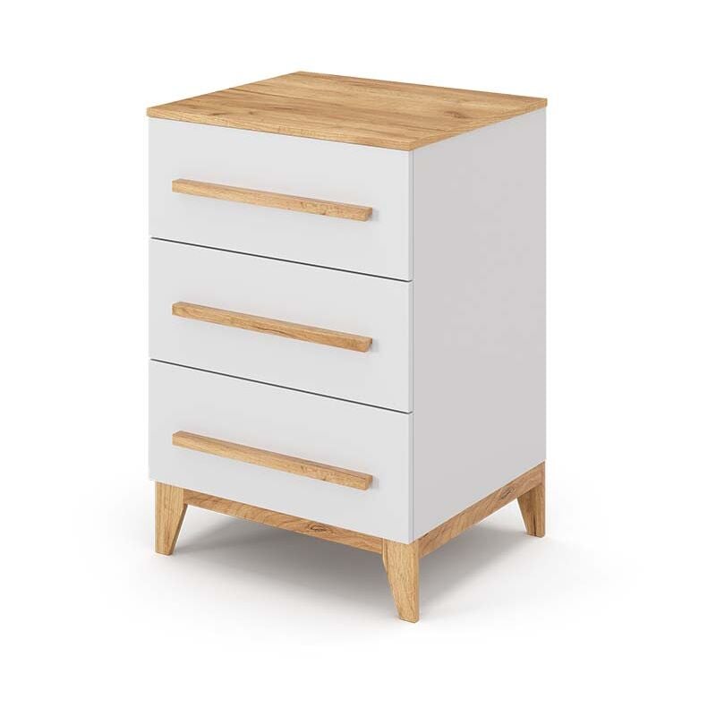 Commode avec tiroirs Malia, Blanc, 60 x 88 cm, Vitalispa