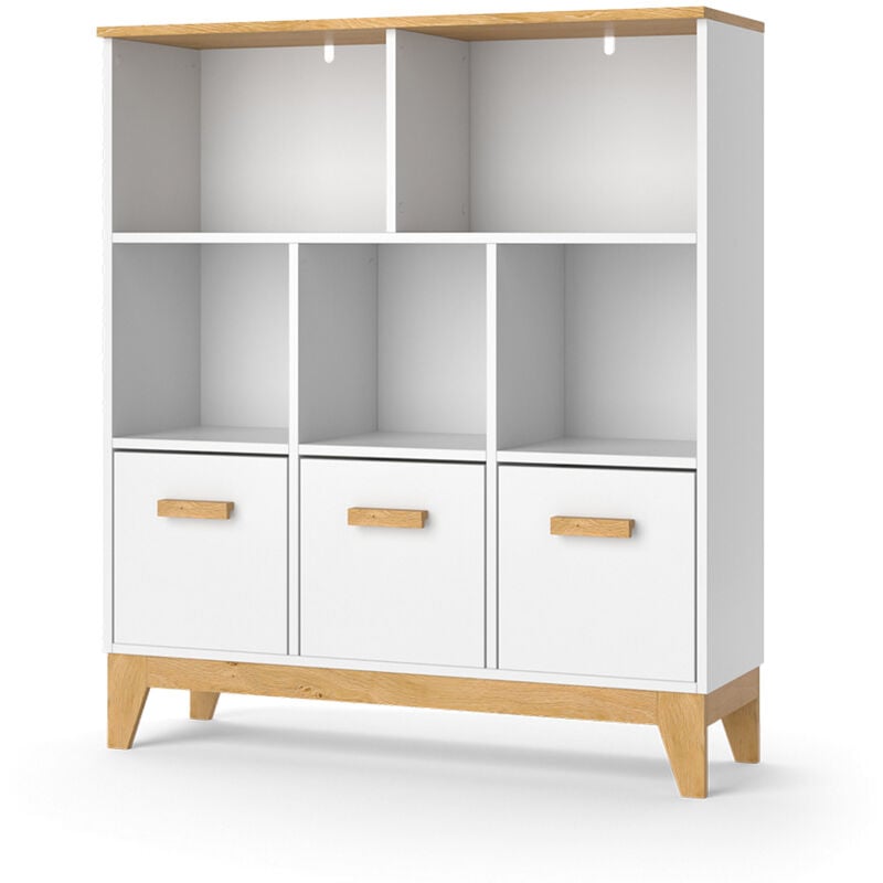 Tagère pour enfants Malia, Blanc, 98.4 x 113.4 cm Vitalispa