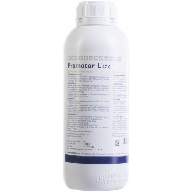 

Vitaminas y aminoácidos hidrosolubles PROMOTOR L47 para todo tipo de animales, 1 litro