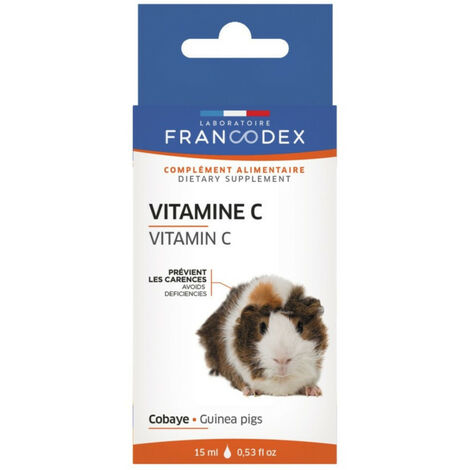 Vitamine C Pour Cobayes, flacon de 15 ml. - Francodex