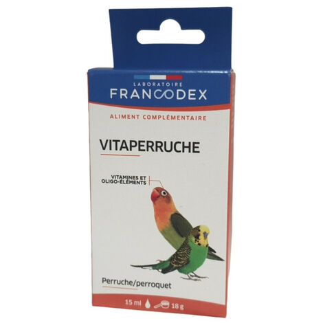 Vitaperruche aliment complémentaire pour oiseaux de cage et de volière - Francodex - Multicolor