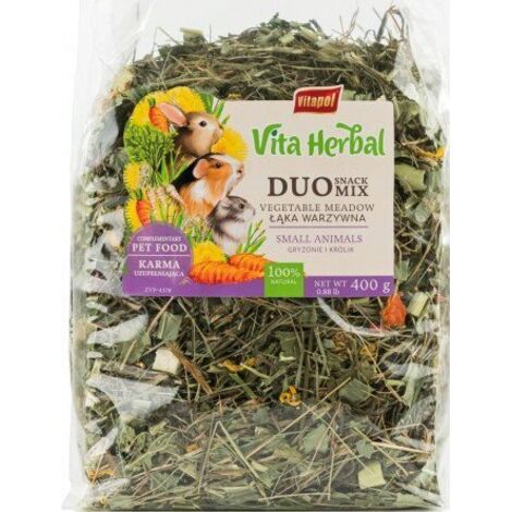 Vitapol  Duo Snack Mix – Gemüsewiese für Nagetiere und Kaninchen 400 g