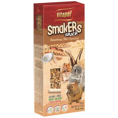 Vitapol  Smakers per roditori e conigli - Nutty 90g