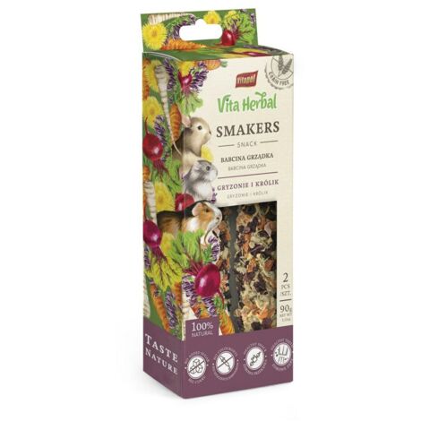 Vitapol  Vita Herbal  Smakers para roedores y conejos 90g - Parche de la abuela 90g