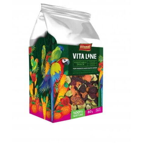 Vitapol Vitaline Snack végétal pour perroquets et oiseaux exotiques 80g