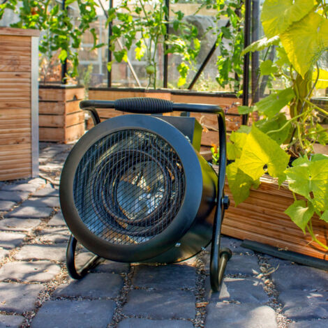 Vitavia Elektroheizung "Antares" (3 KW) für Gewächshäuser, schwarz, 31,5 x 33,5 x 40 cm (L x B x H)