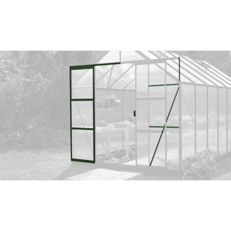 Vitavia Erweiterungsset zur Doppelschiebetür für Gewächshäuser "Merkur" und "Meridian 1", smaragd grün