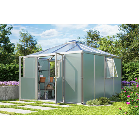 Vitavia Gerätehaus "Universum", aluminium eloxiert, 10,2 m²